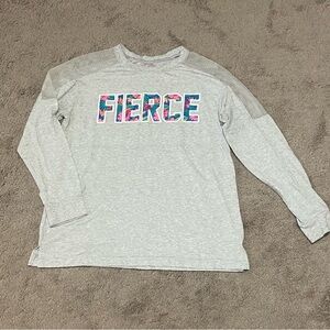 “Fierce” Heather Gray Top